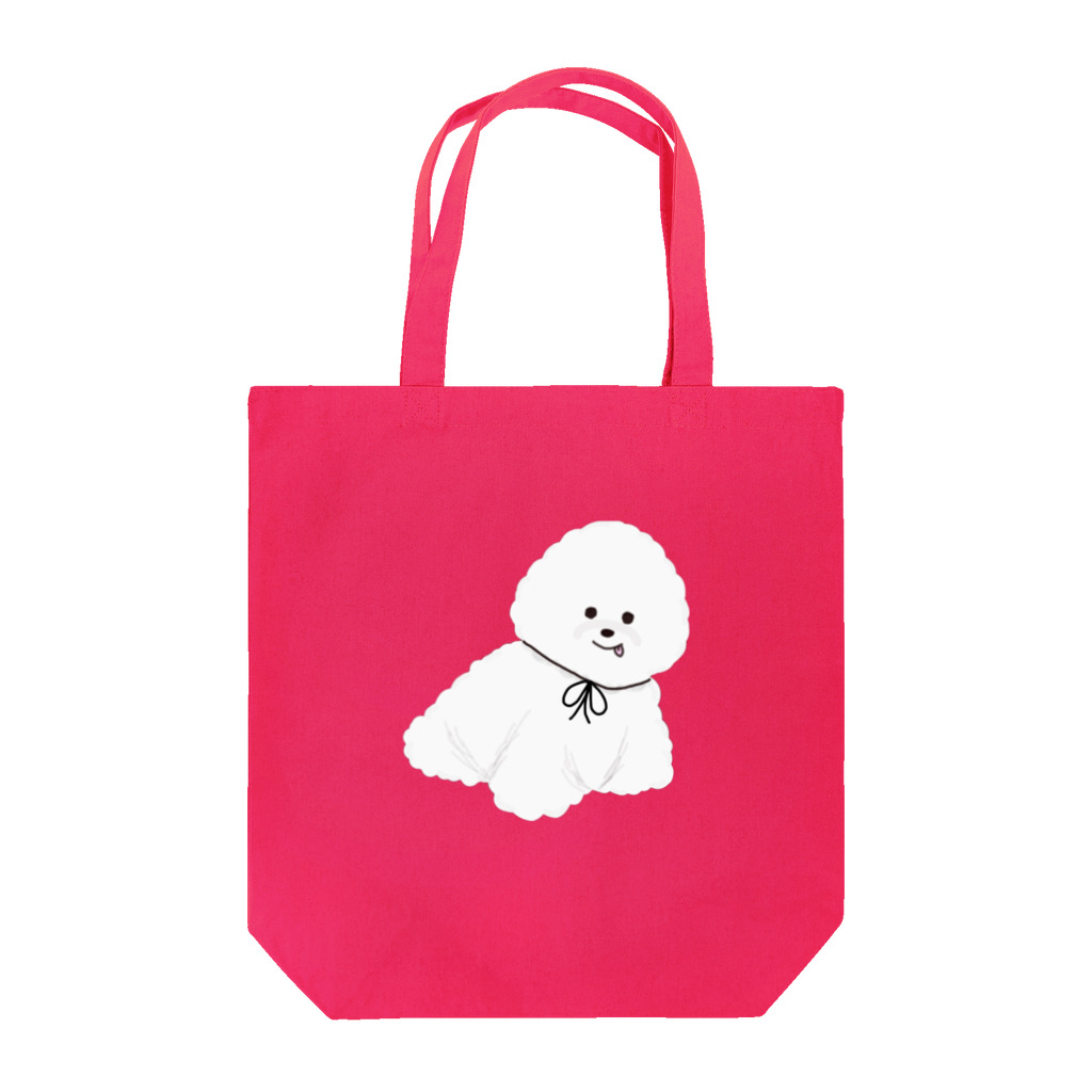 小さな世界のふわもこ犬ビションフリーゼ Tote Bag