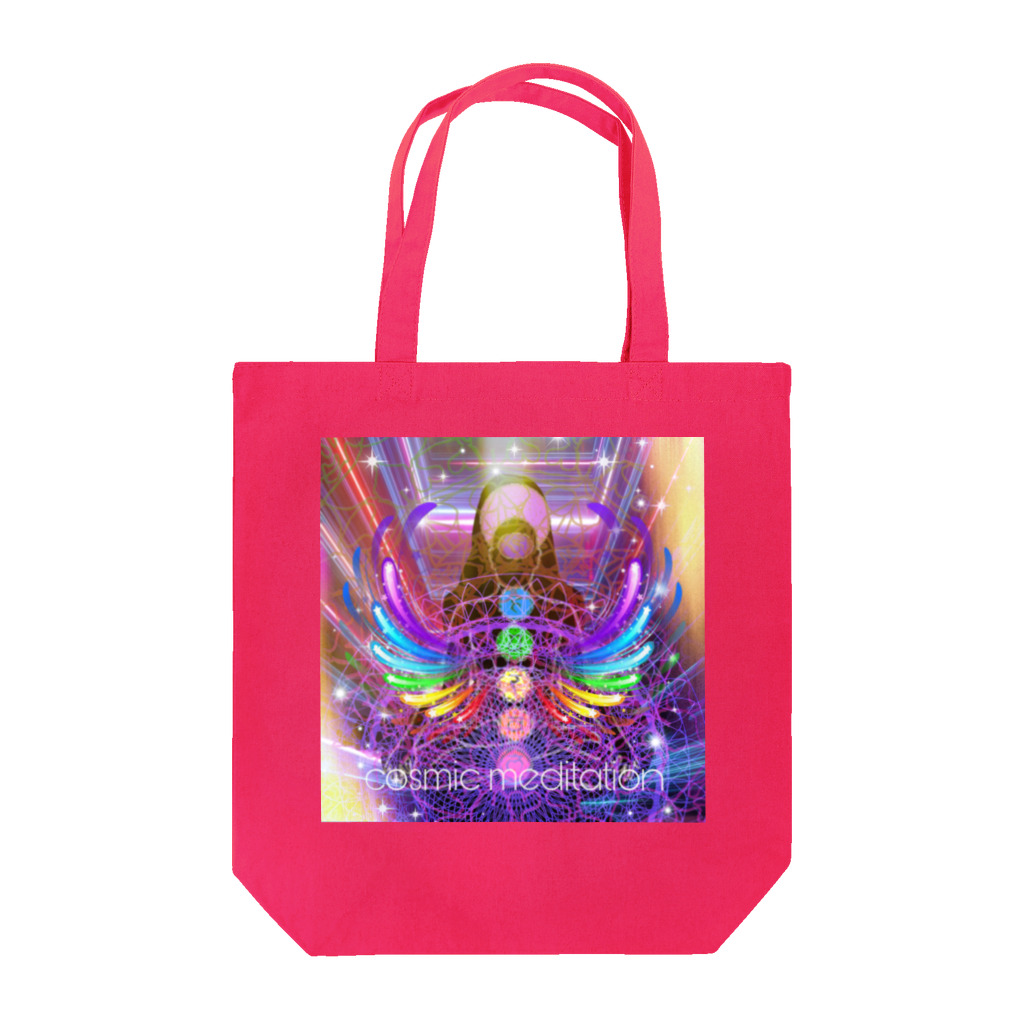 💖宇宙整体♪🌈♪こころからだチャンネル♪💖のcosmicmeditation rainbow  wing Tote Bag