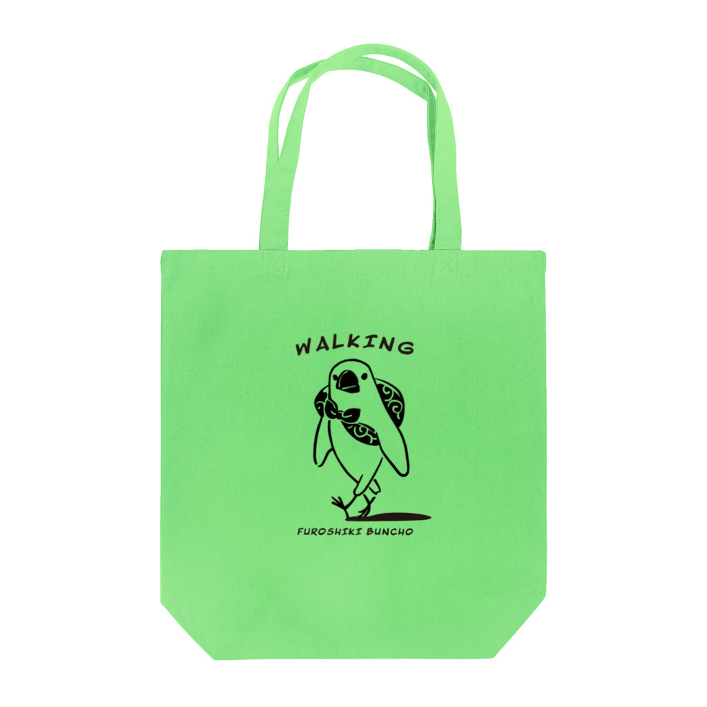 ふろしき文鳥のお店のウォーキングふろしき文鳥 Tote Bag