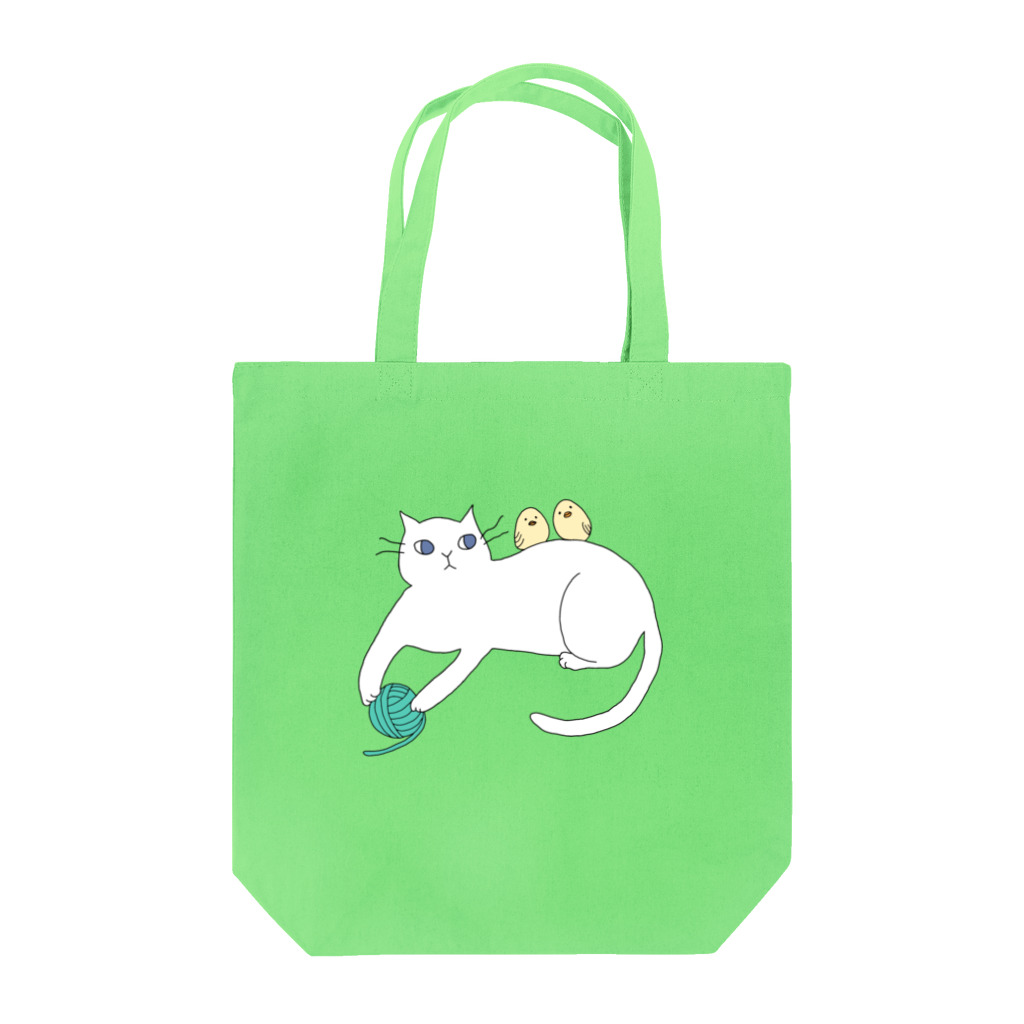 inocoの猫と小鳥 Tote Bag