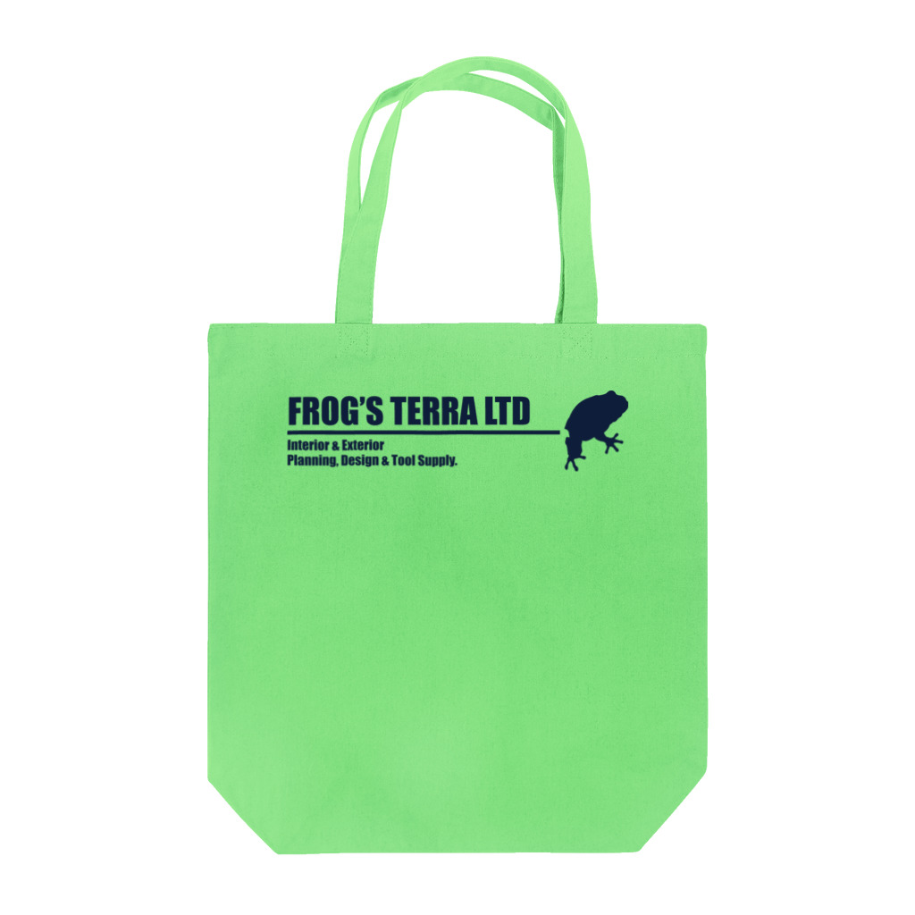 FROG'S TERRA LTDのシルエット　ロゴ　ディープシーブルー Tote Bag