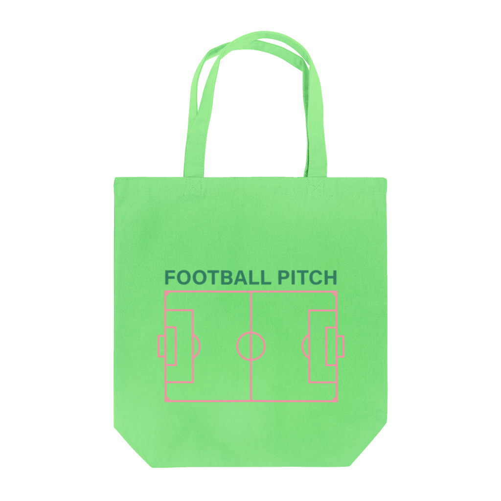 KAWAGOE GRAPHICSのフットボールピッチ Tote Bag