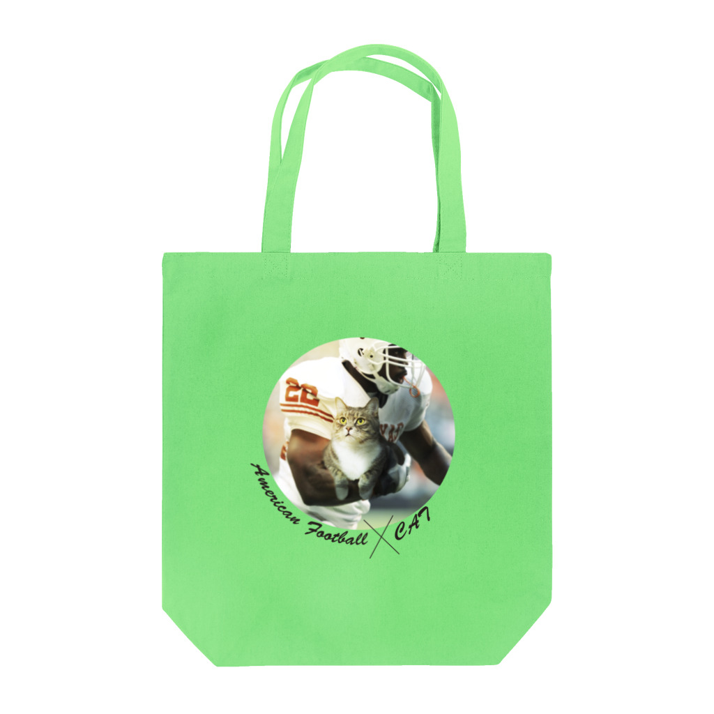 teto_designのアメフト×猫 Tote Bag