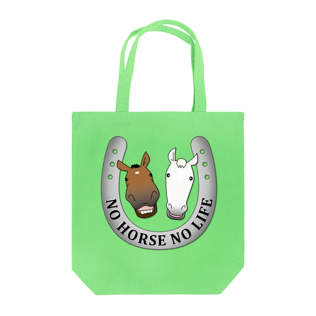 SHOP HAPPY HORSES（馬グッズ）の蹄鉄デザイン（メタル） トートバッグ