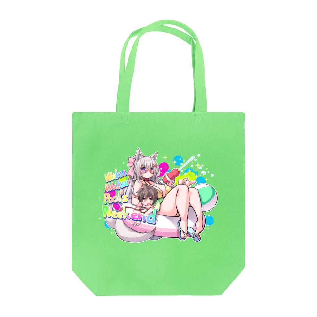 ペンギンマンショップSUZURI部門のおきつねおねえさんと少年 Tote Bag