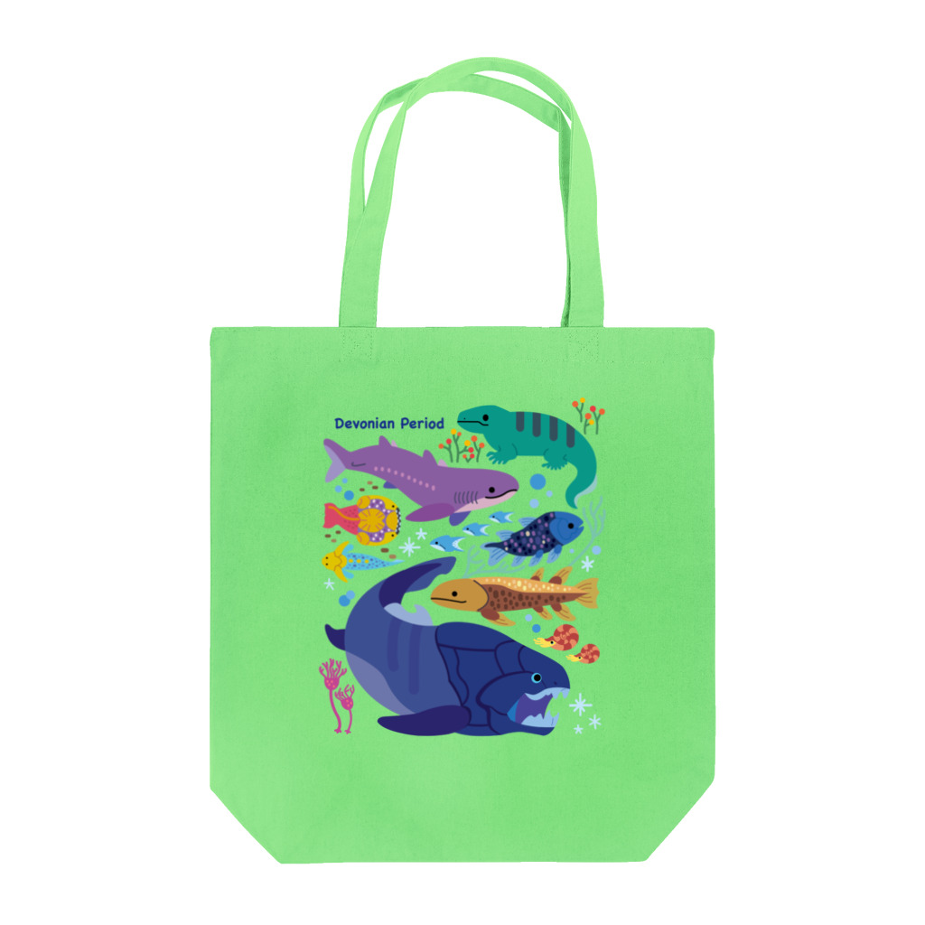 みなとまち層のデボン紀の生き物たち Tote Bag