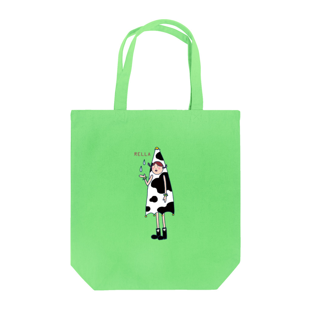 Peco Peco Boo&Carotte cocon❋のレーラ(牛柄) Tote Bag