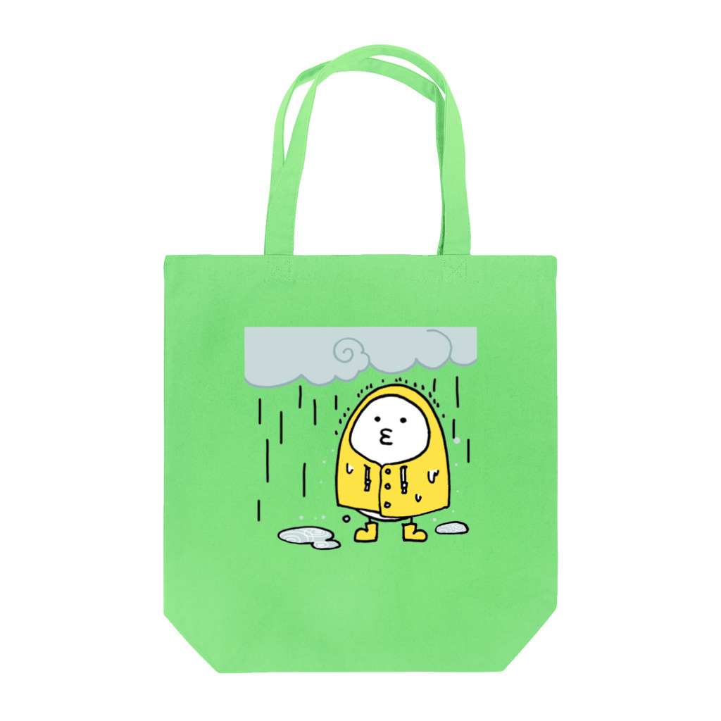 KAGEROu’s SHOPのユデタマゴ 雨 トートバッグ