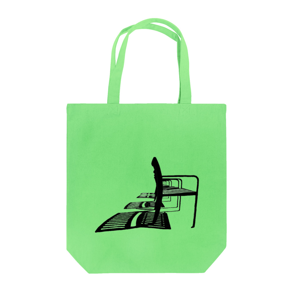 シンプルなグッズ やこ屋のシルエットな椅子と影 Tote Bag