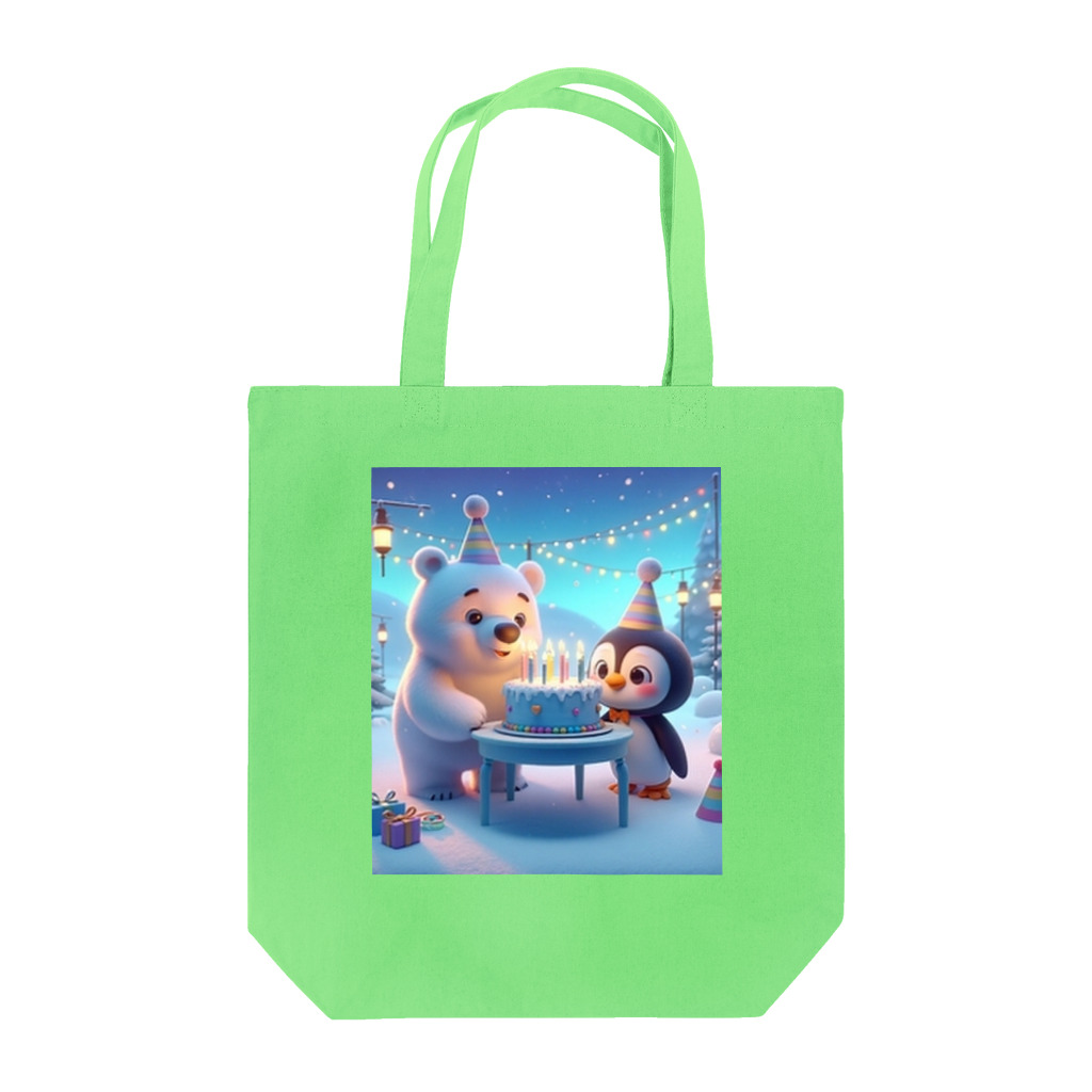 morito-suzuriのシロくんとピンくん Tote Bag