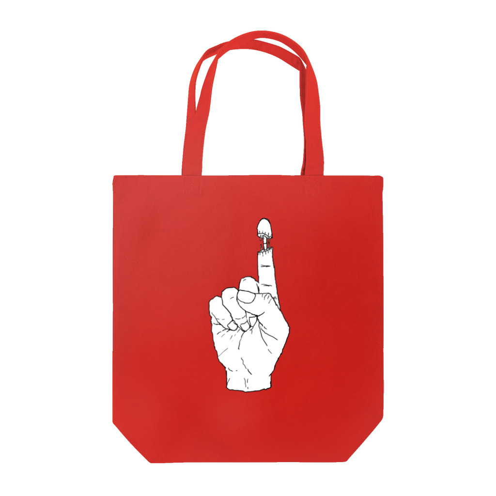 aaaaiWORKSのおみせの右手人差指神経断裂しました Tote Bag