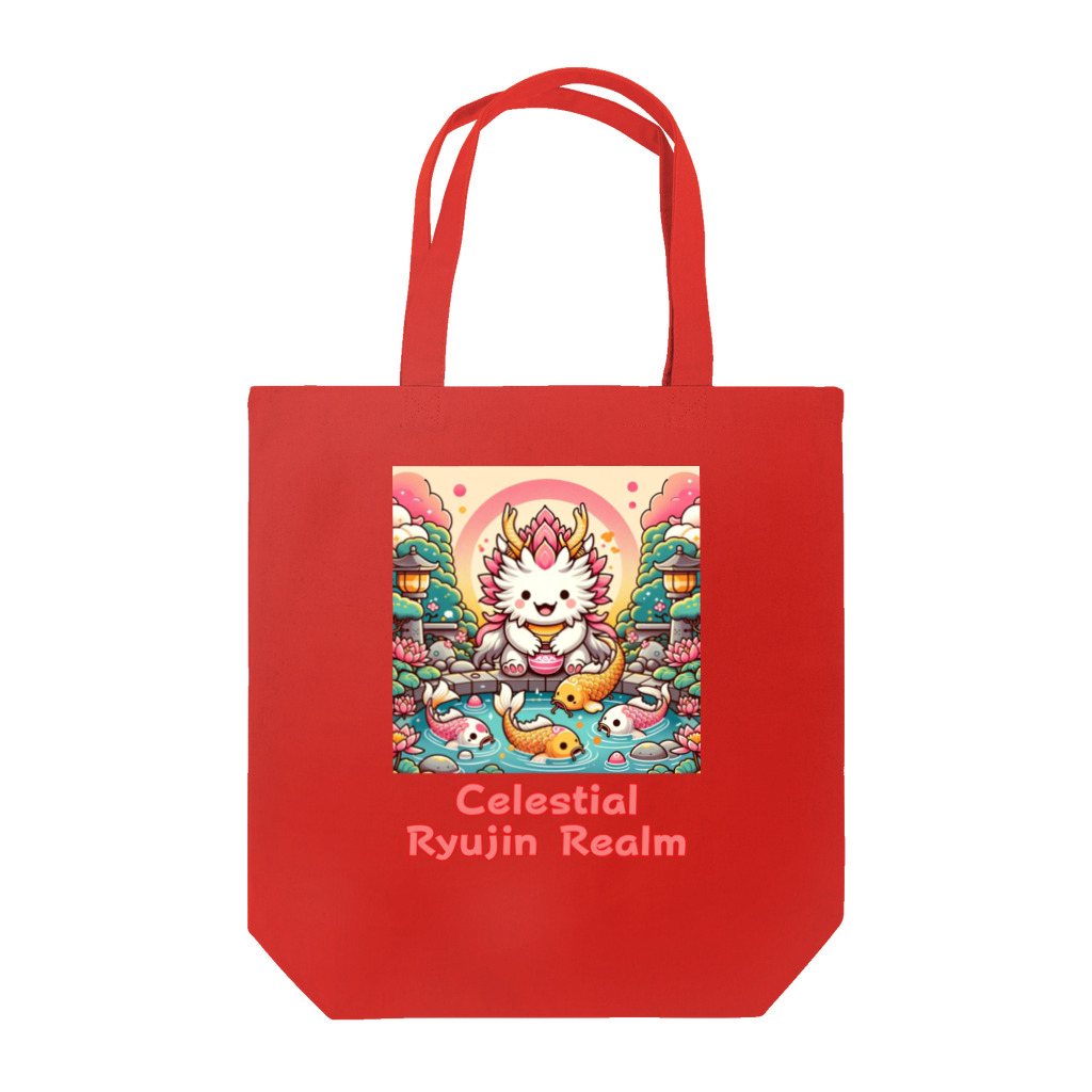 大江戸花火祭りのCelestial Ryujin Realm～天上の龍神社7 トートバッグ