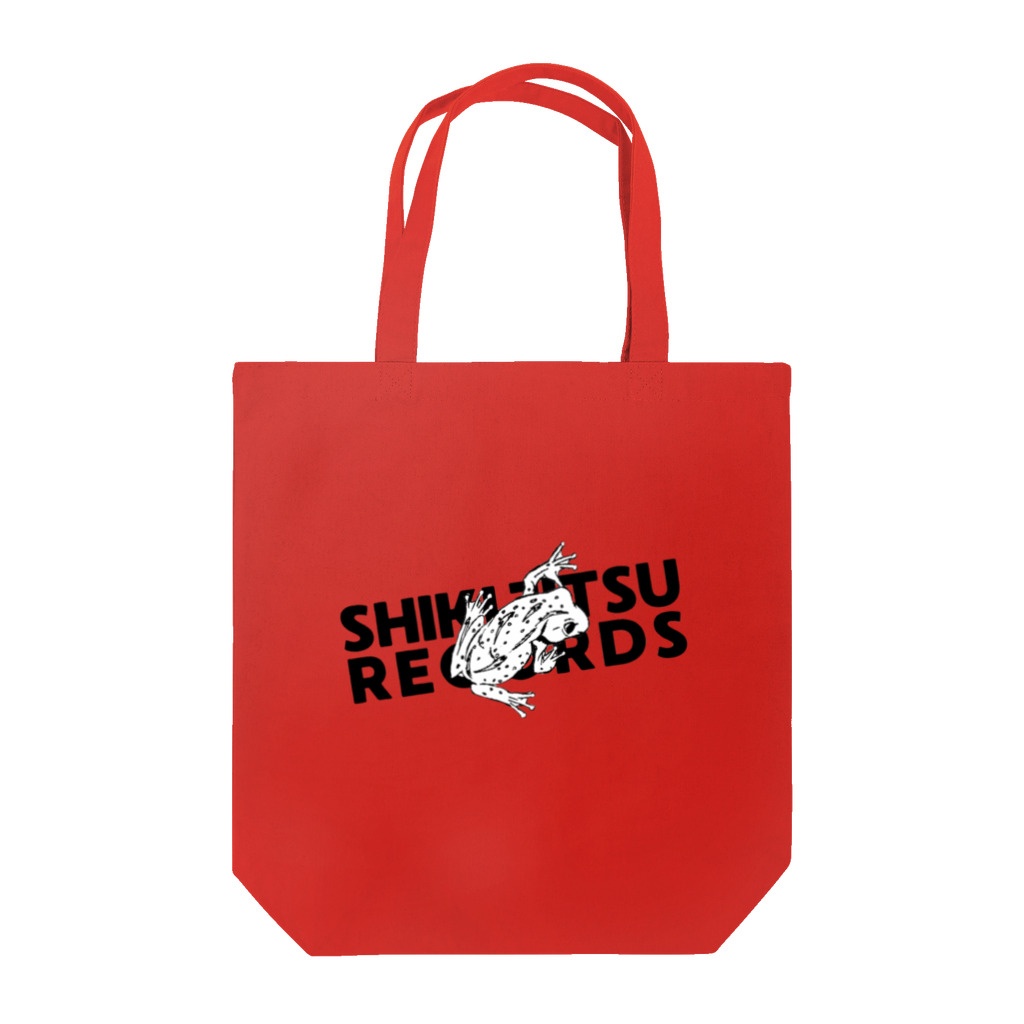 式日レコード - Shukijitsu Recordsの式日レコード／モノクロフロッグ Tote Bag