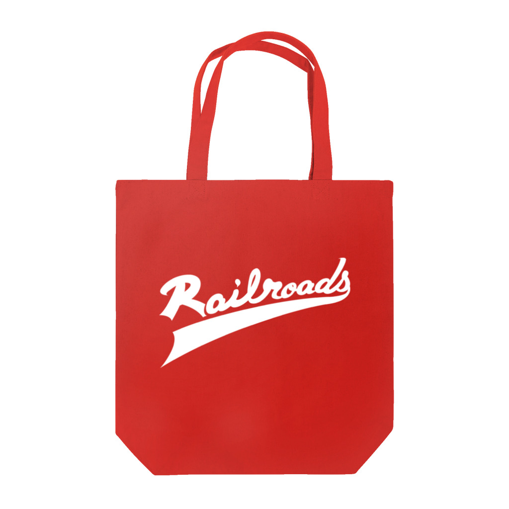 PoooompadoooourのRailroadsロゴタイプ　しろ Tote Bag