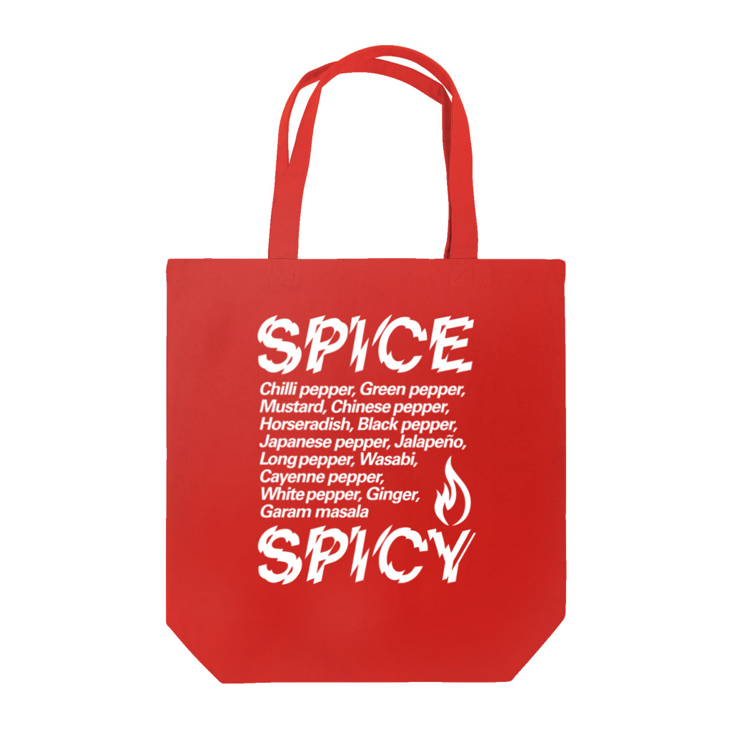 LONESOME TYPE ススのSPICE SPICY（White） トートバッグ