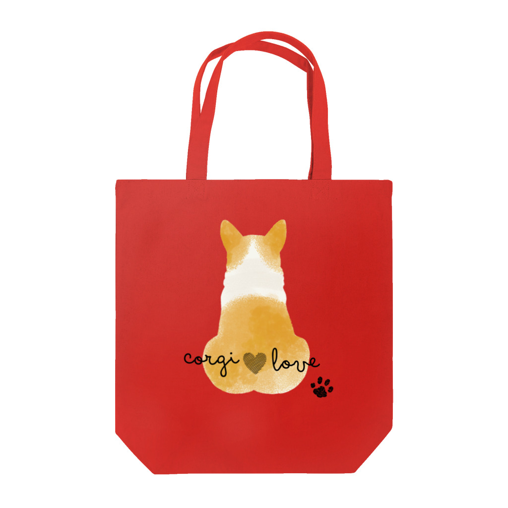 いぬねこGOGOのコーギー（後ろ姿） Tote Bag