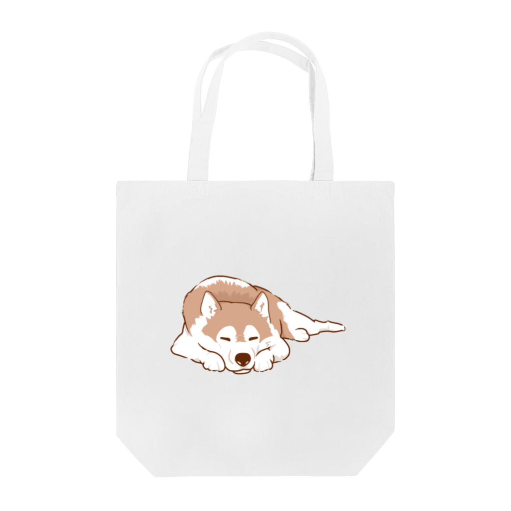 WANPU  by YUn.のチョコカラー　眠るハスキー　 Tote Bag