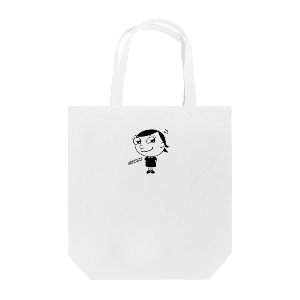 charlolのニヤリ　モノトーン Tote Bag