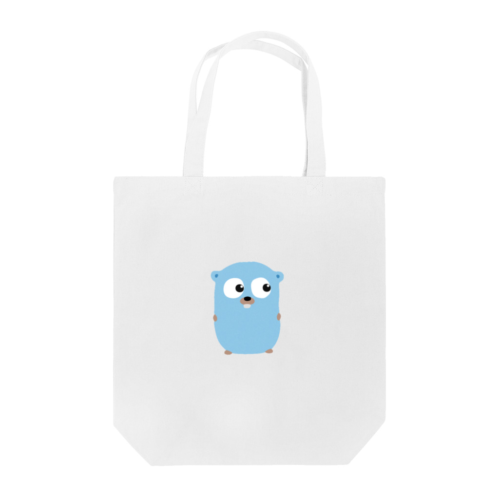 moriのチラッと見てるGopherくん（全身） Tote Bag