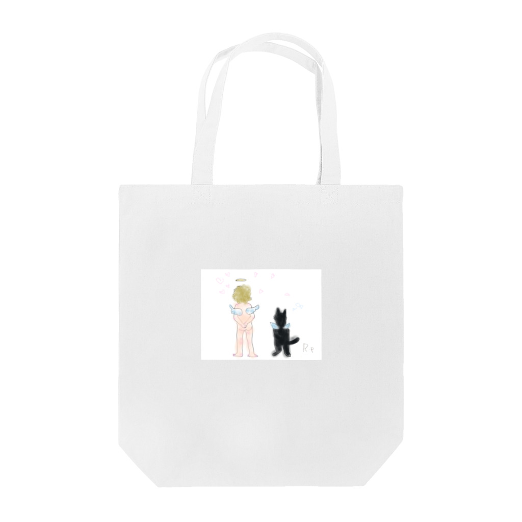 ruphooの猫と天使 Tote Bag