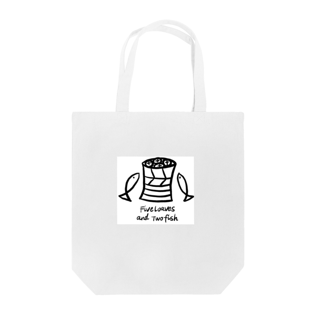 Christian-SheepHouseの5つのパンと2匹の魚 Tote Bag