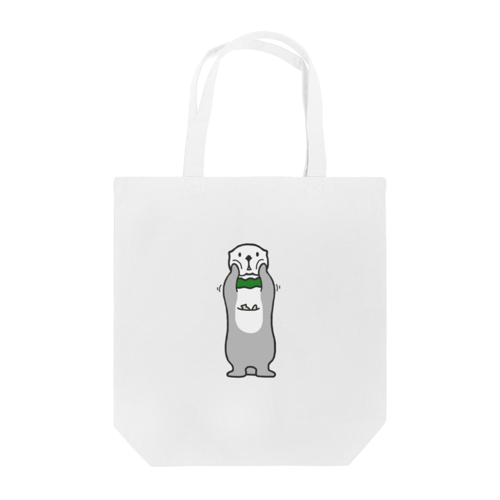 BISCUITのラッコのしおたん おててちめたい（グレー） Tote Bag