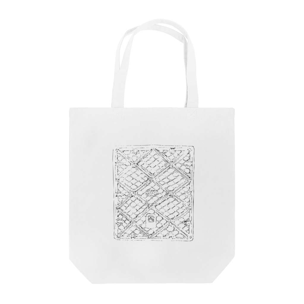 drawing_no_goodsのplastic01-blackprint Tote Bag