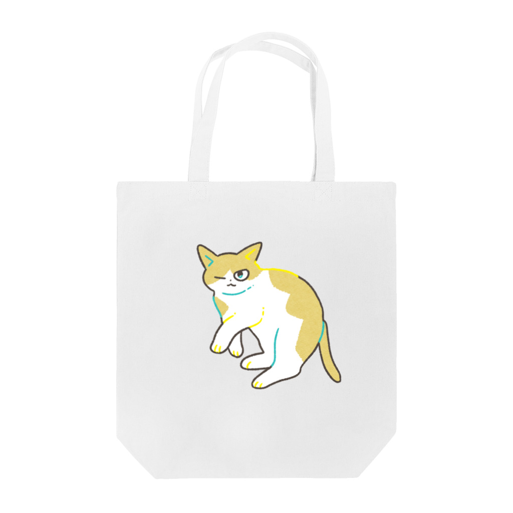 猫屋カエデの茶白猫おすわり Tote Bag