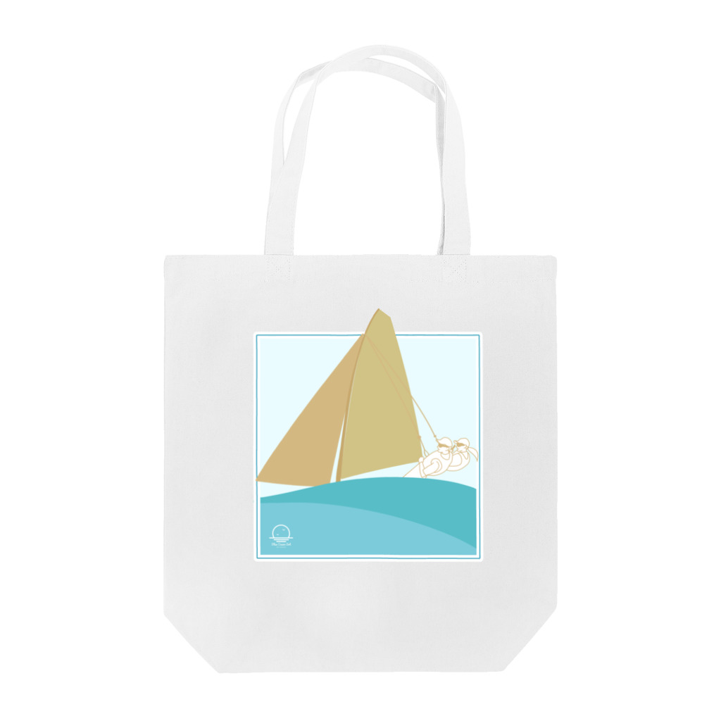 Blue Ocean Artのセーリングヨット Tote Bag