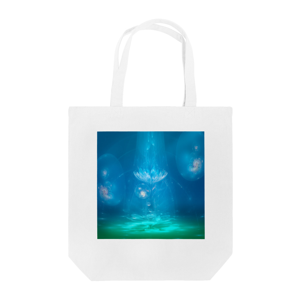 Light of the universeの瞑想の泉 Tote Bag
