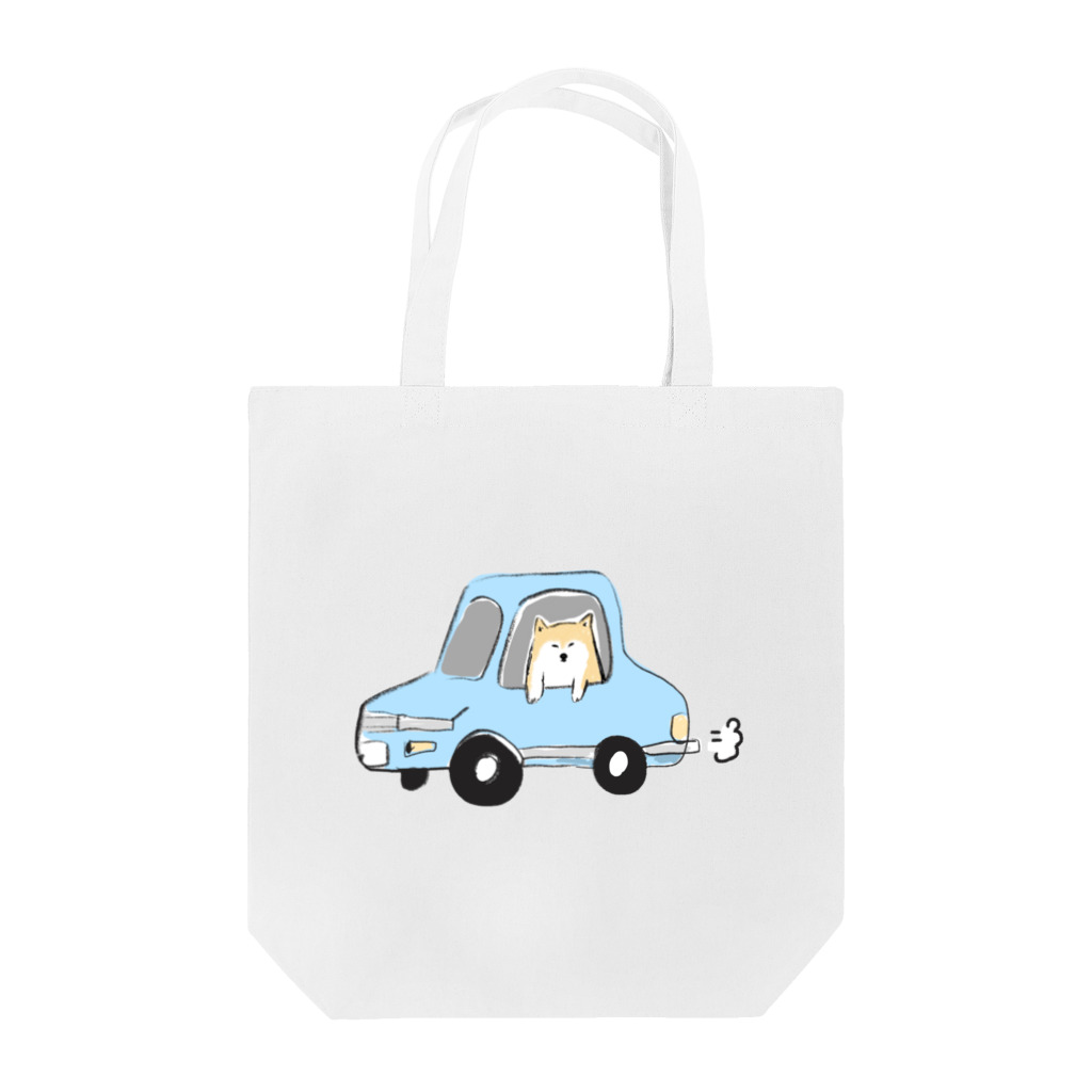 ぺろぺろぺろぺろ【せいこせんせい】の柴犬　in car Tote Bag