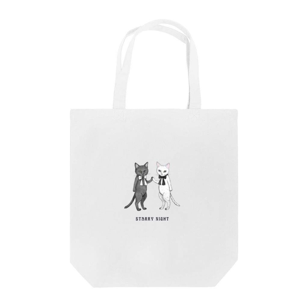 Starrynightの白黒の双子猫 Tote Bag
