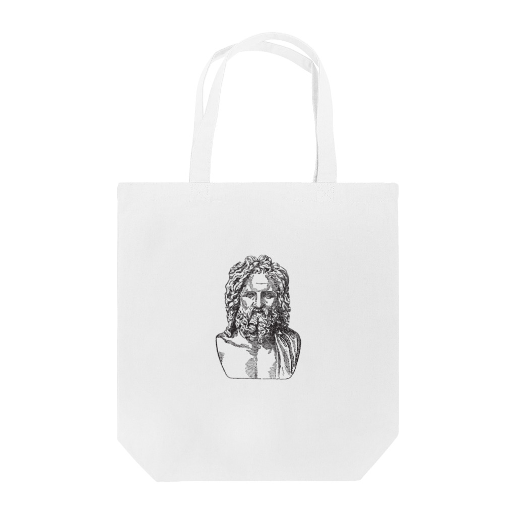 Ikarus ギリシャ神話の芸術のゼウス肖像画顔オリンプ Tote Bag