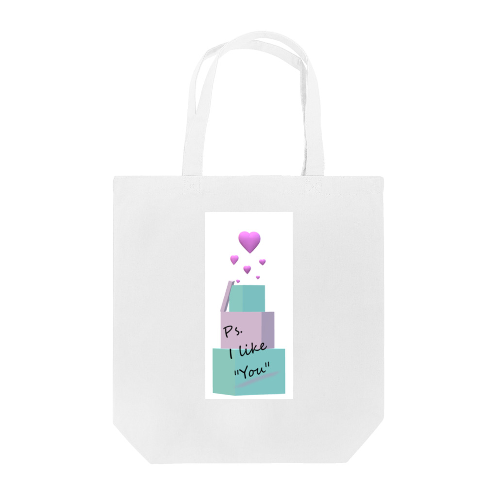 BrightlyのPs. I like "you" Tote Bag