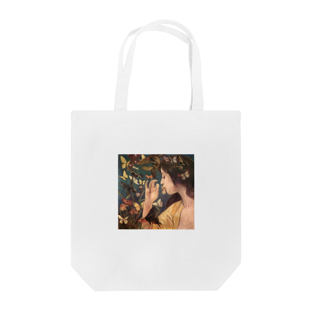 世界の絵画アートグッズの藤島武二《蝶》 Tote Bag