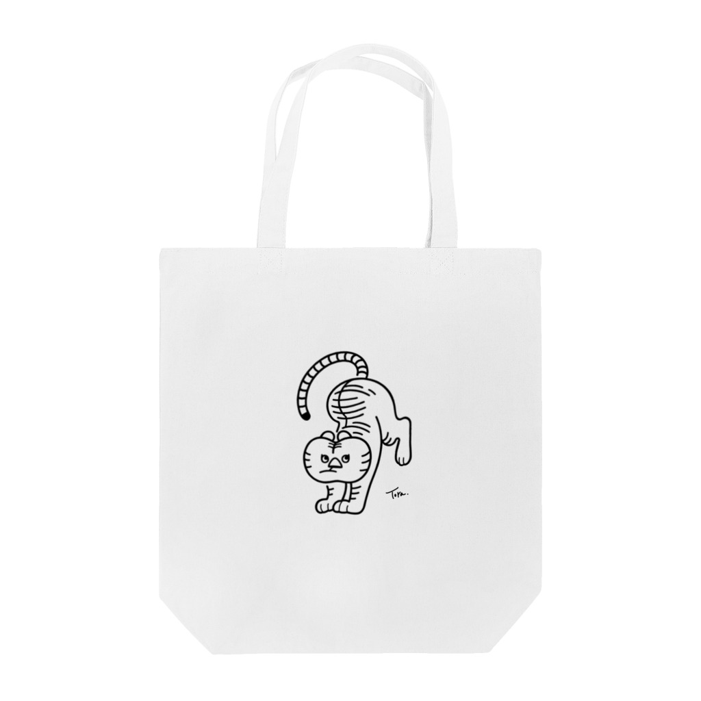 38　サンパチのとら　白黒 Tote Bag