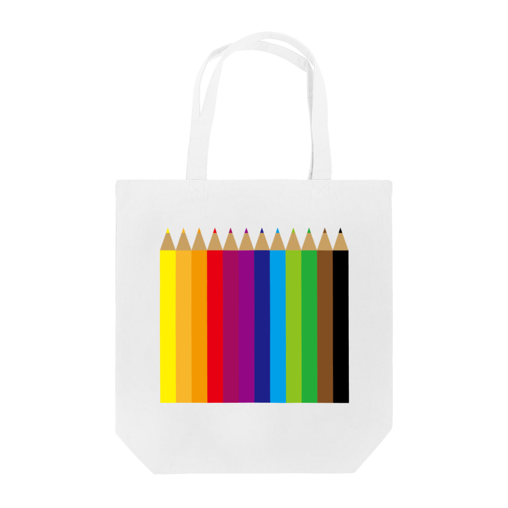 MIlle Feuille(ミルフィーユ) 雑貨店の12色色鉛筆 Tote Bag