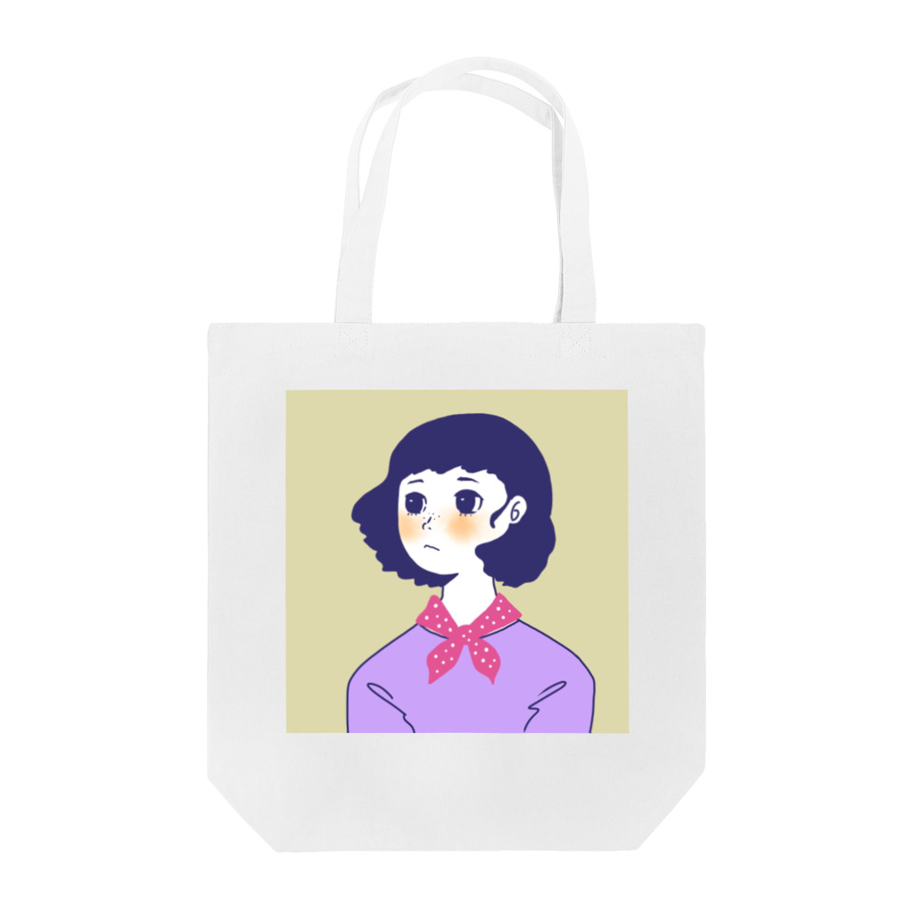 もくようびよりの水玉スカーフ Tote Bag