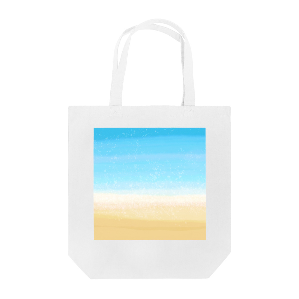 MK Designの海と砂浜 トートバッグ