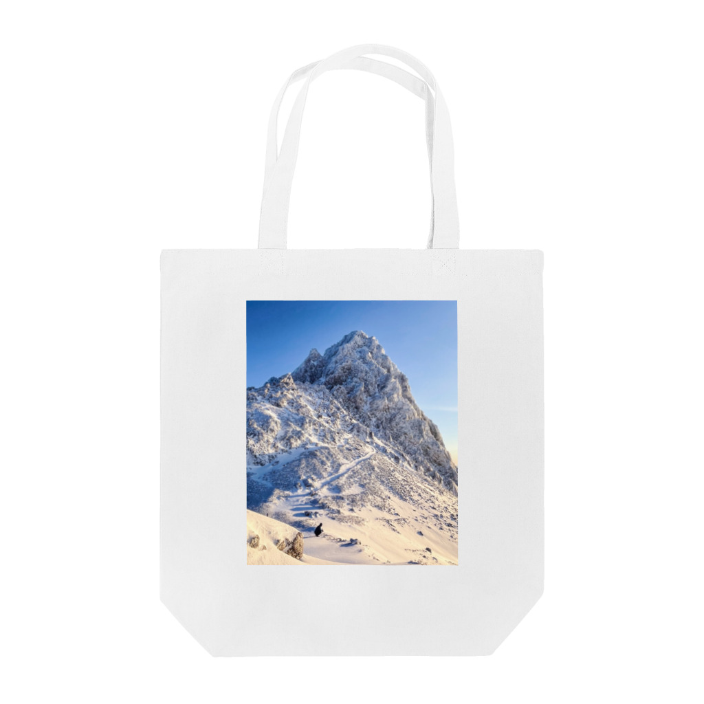 ネイティブ山小屋ん🏔の白と青 Tote Bag