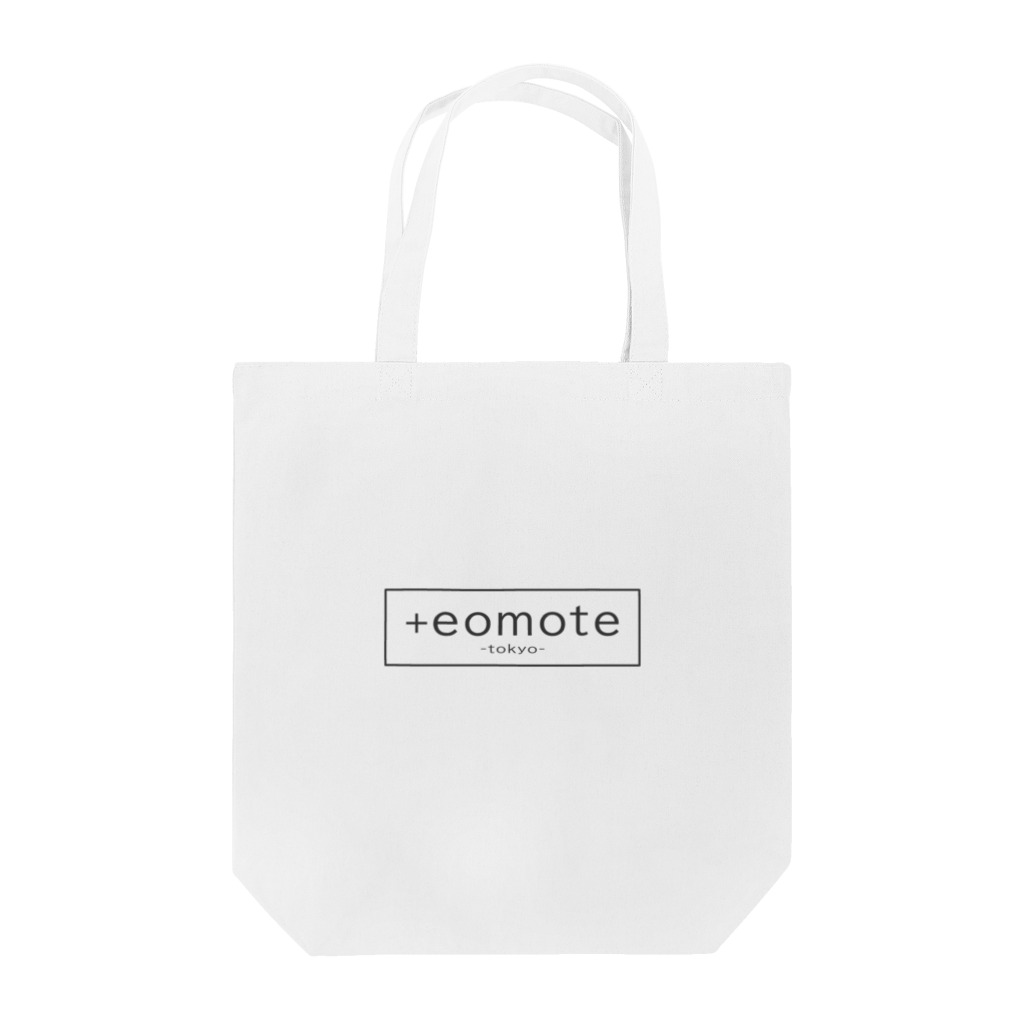 eomoteのeomoteのシンプルなロゴ（囲い文字）が入ったトートバッグ（白） Tote Bag