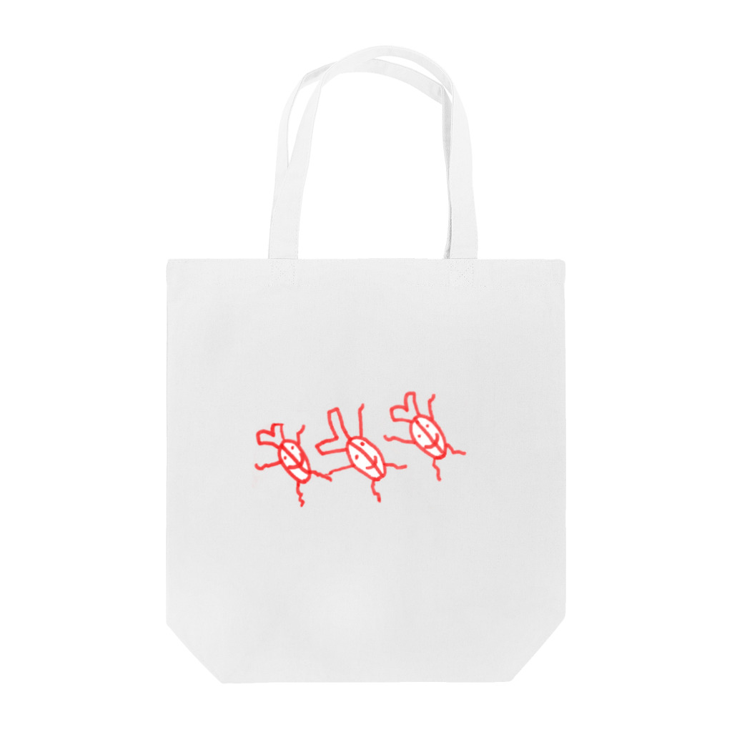 inu_zukiの3匹のかぶとむし君 Tote Bag