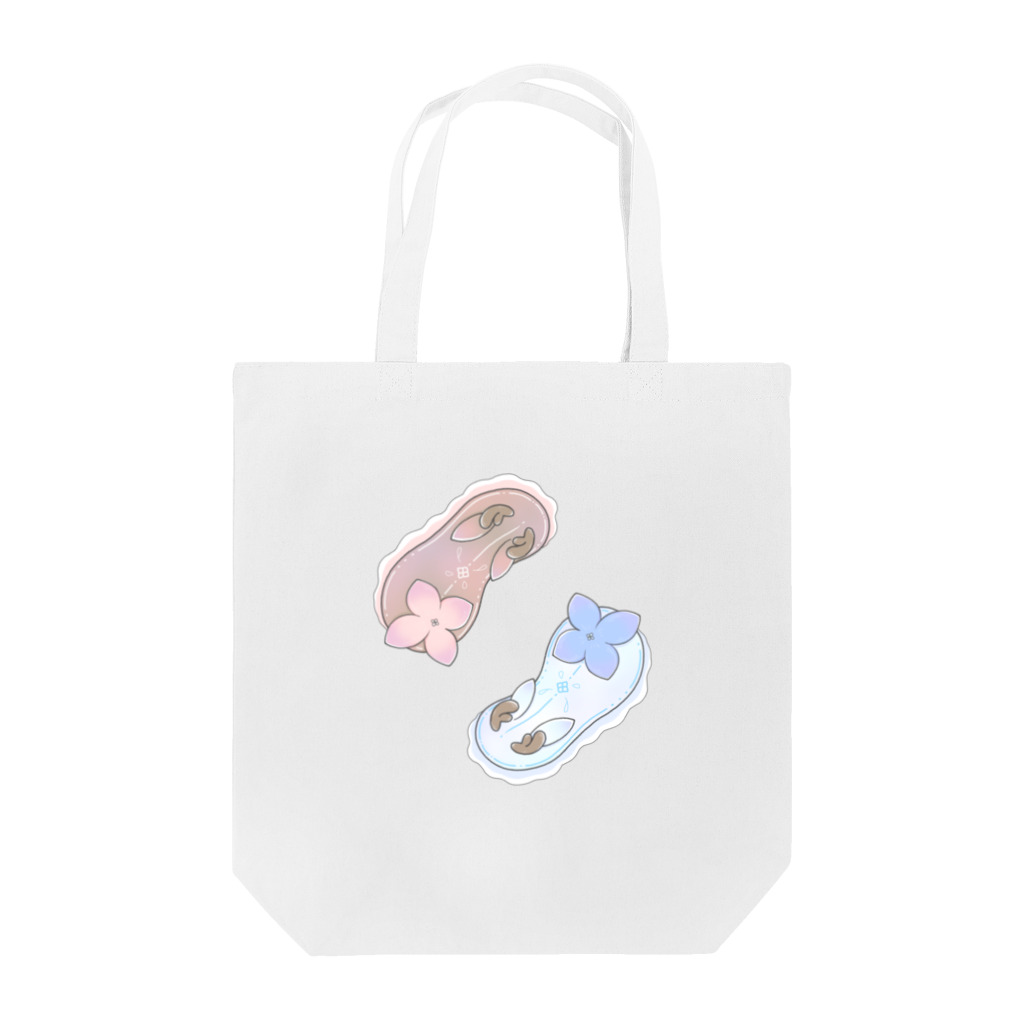 Jackalope Houseのツノアリウサギアジサイモドキウミウシ 2匹ver. Tote Bag