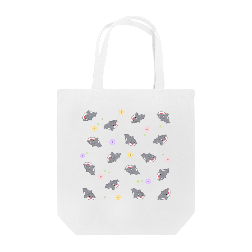 きょん｜日々の暮らしにほっこりを。のまろきち号とお花がいっぱい Tote Bag