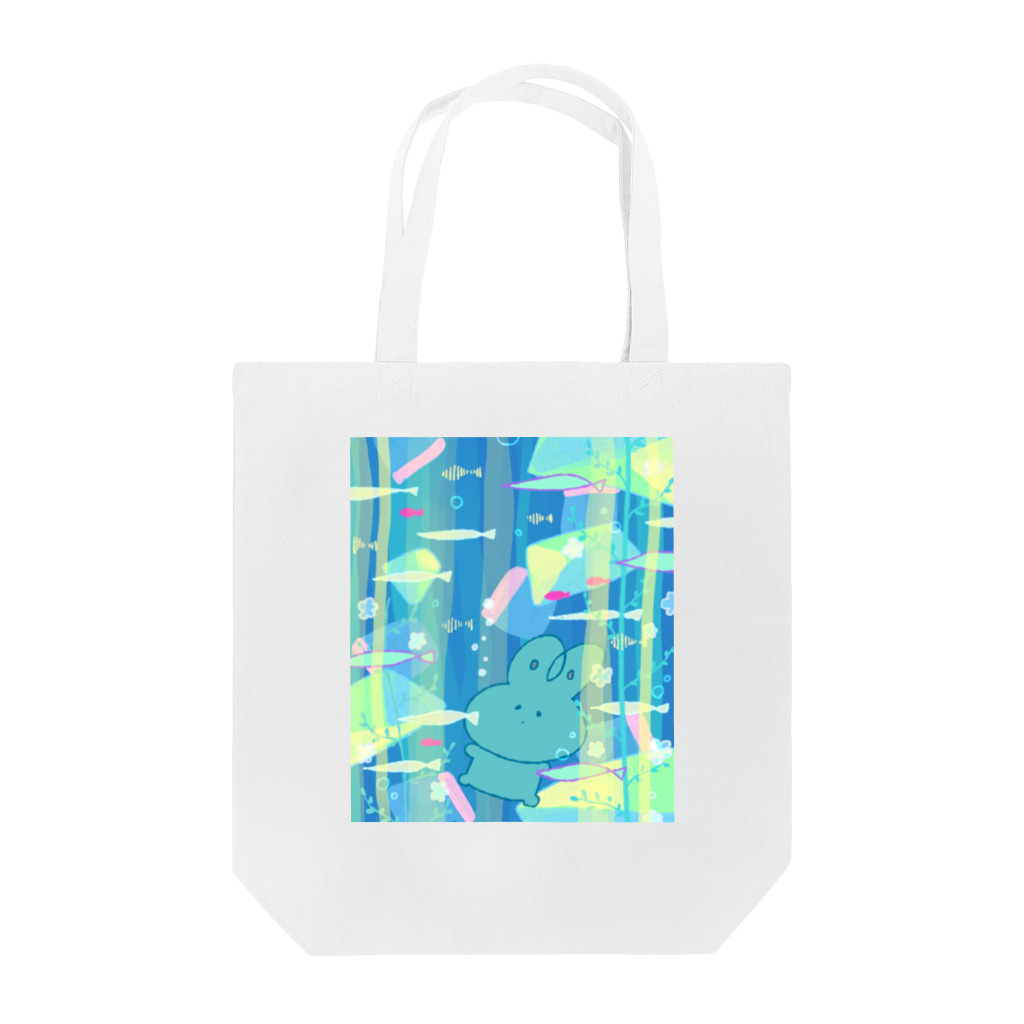 tsutteのうさ、うみへゆく Tote Bag