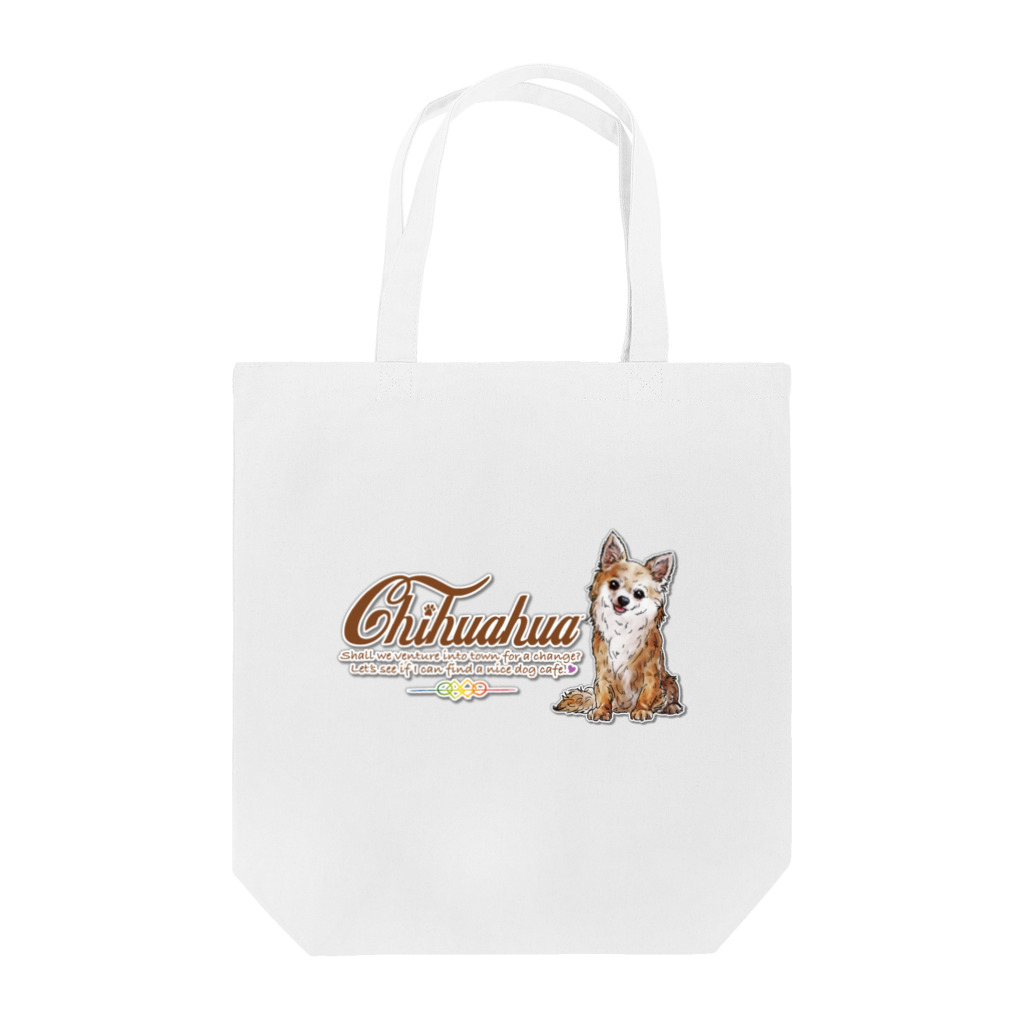 オリジナル工房プリントンのチワワ イラストプリント Tote Bag