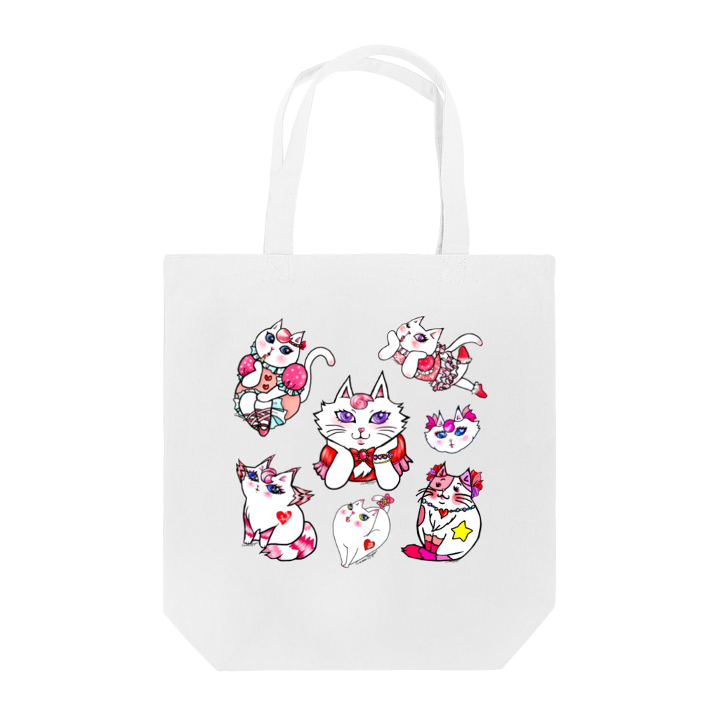 WataMayuroom☆のオシャレにゃんこ大集合 Tote Bag