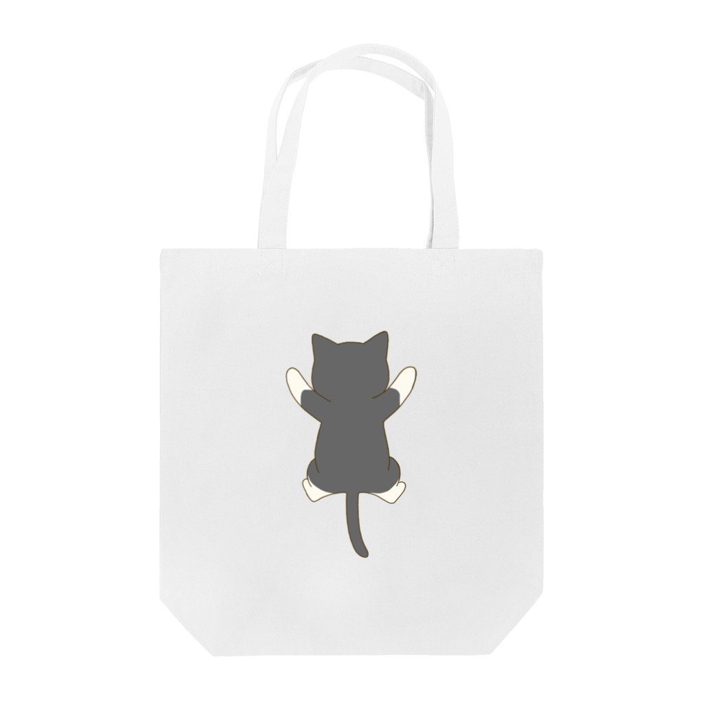 かわいいもののおみせ　いそぎんちゃくのしがみつく黒白猫 Tote Bag