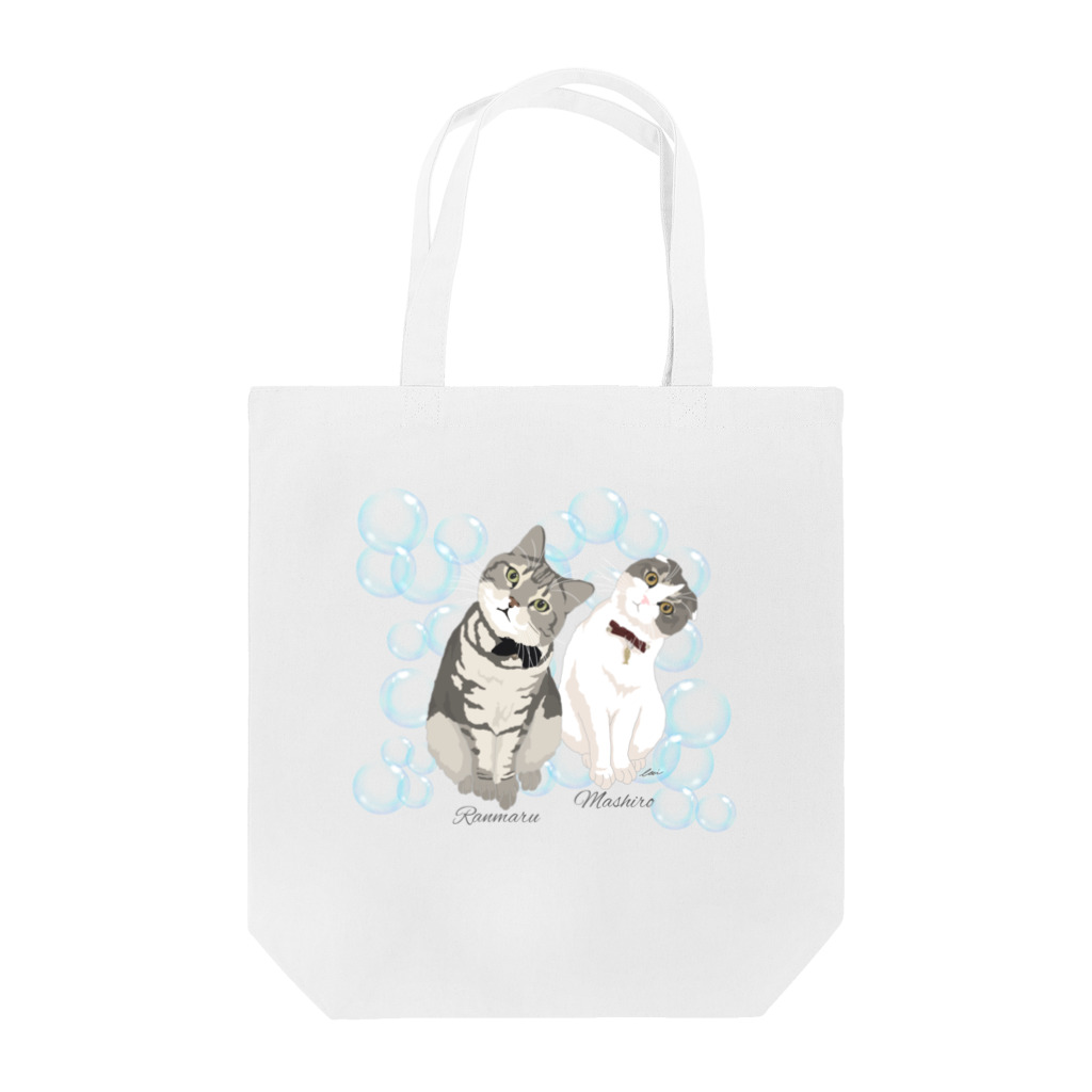 Letiの蘭丸、ましろ Tote Bag