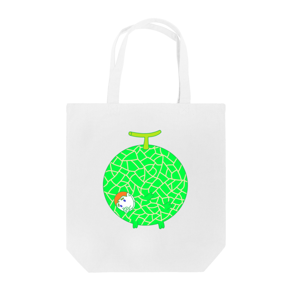 豚人イラストのパンダ武島のメロンピッグボーイ Tote Bag